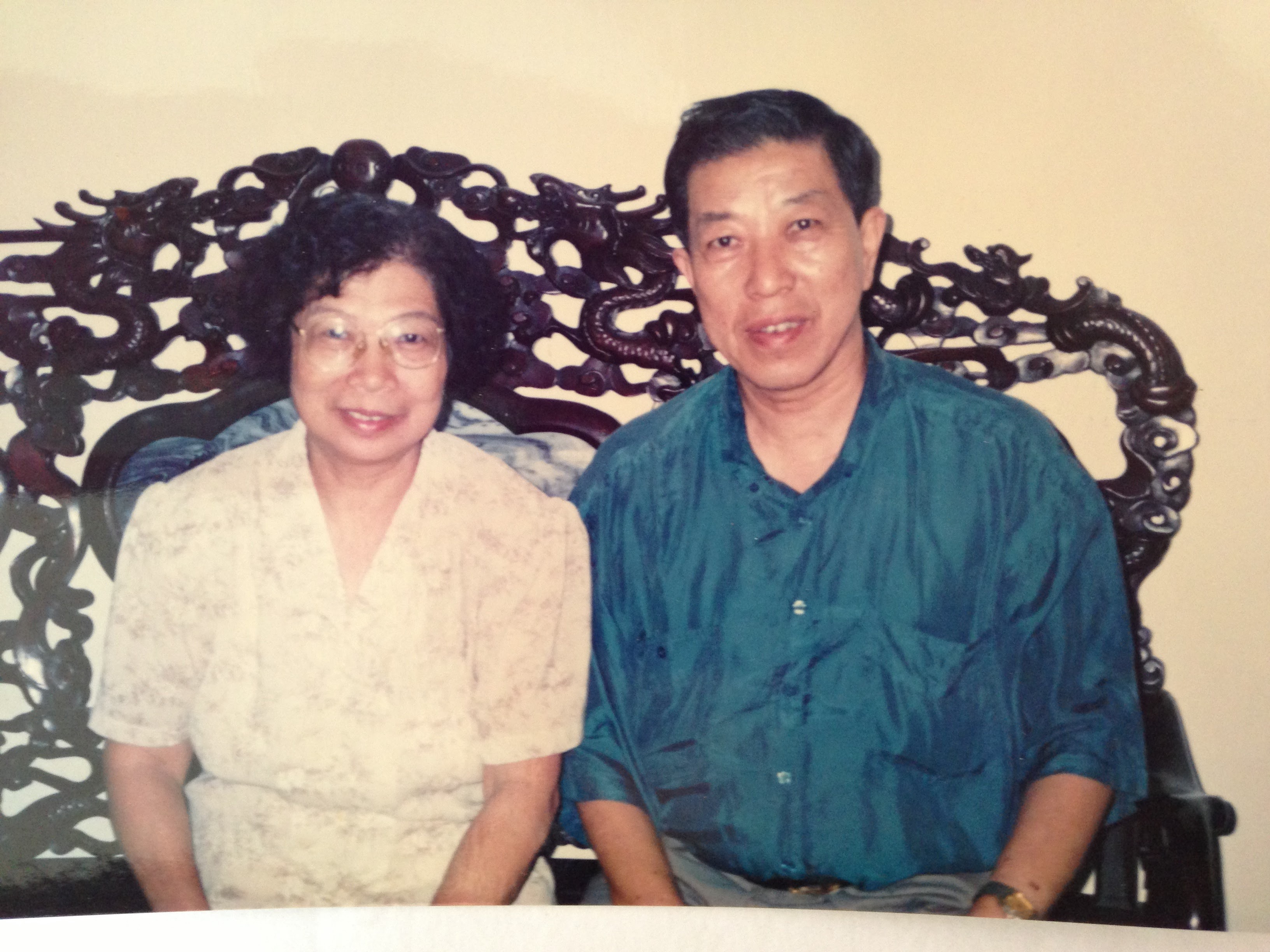 张文倩与丈夫 Zhang Wenqian and her husband